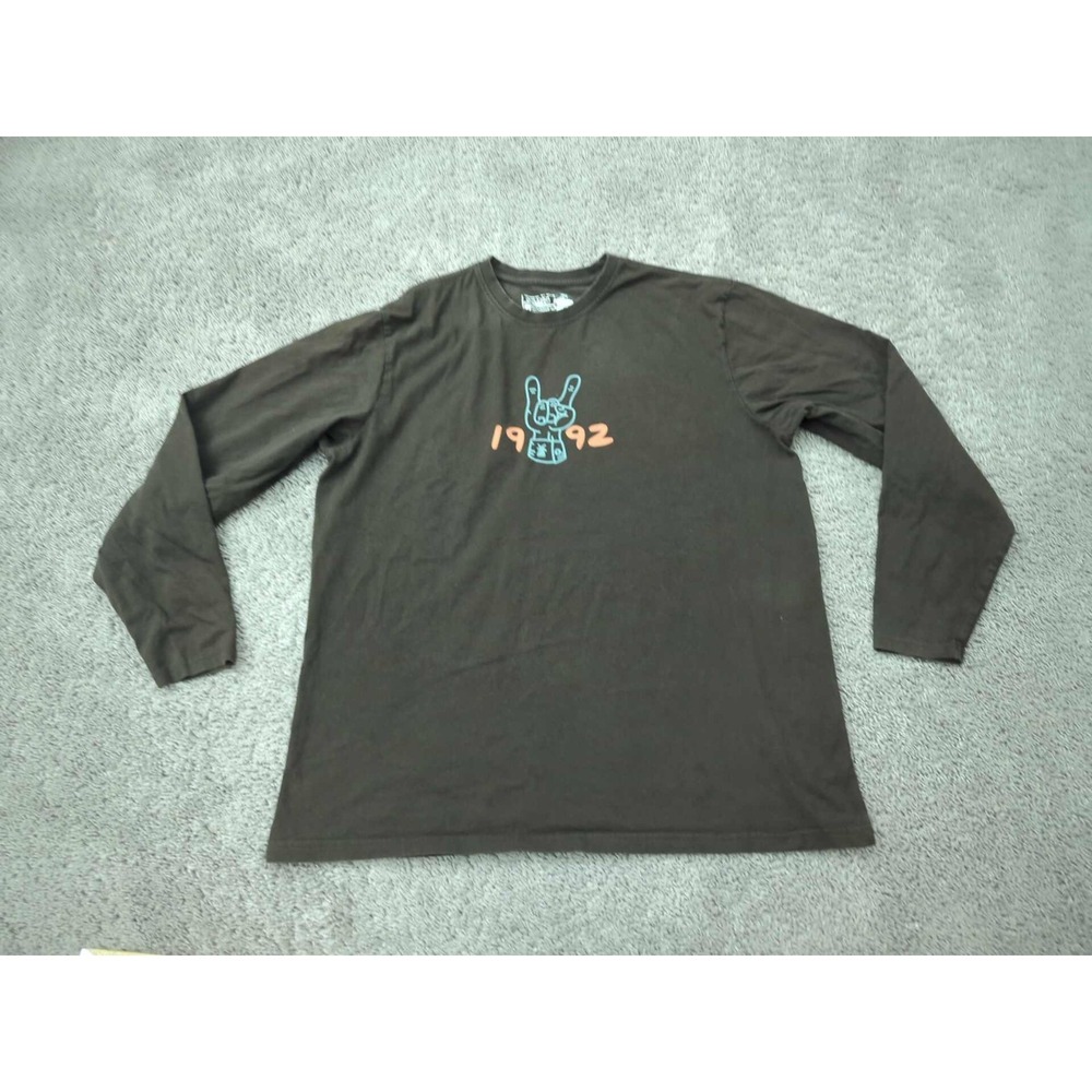 Dutch Bros Coffee T Shirt Mens XL Brown Long Sleeve Tour 1992 Back Print